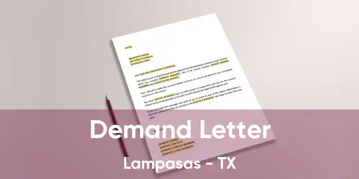 Demand Letter Lampasas - TX