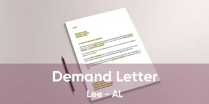 Demand Letter Lee - AL