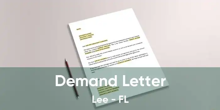 Demand Letter Lee - FL