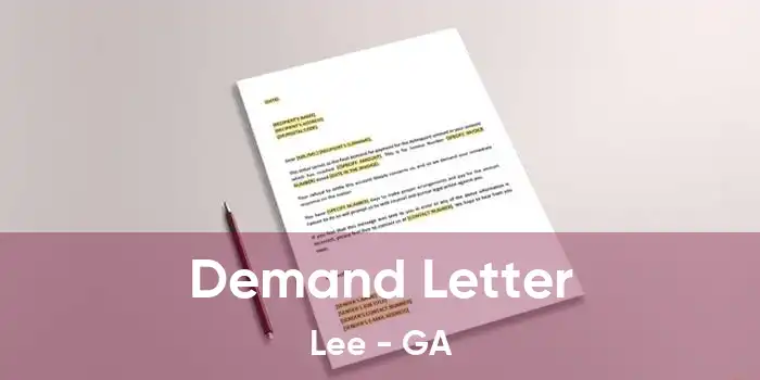 Demand Letter Lee - GA