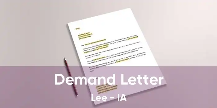 Demand Letter Lee - IA