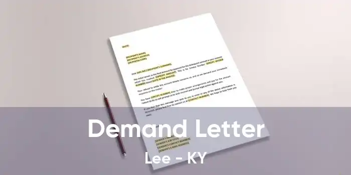 Demand Letter Lee - KY