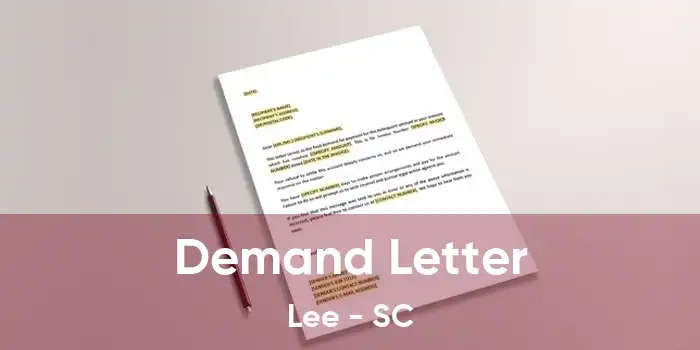 Demand Letter Lee - SC