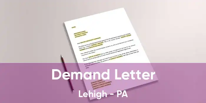 Demand Letter Lehigh - PA