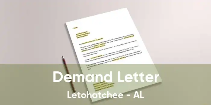 Demand Letter Letohatchee - AL