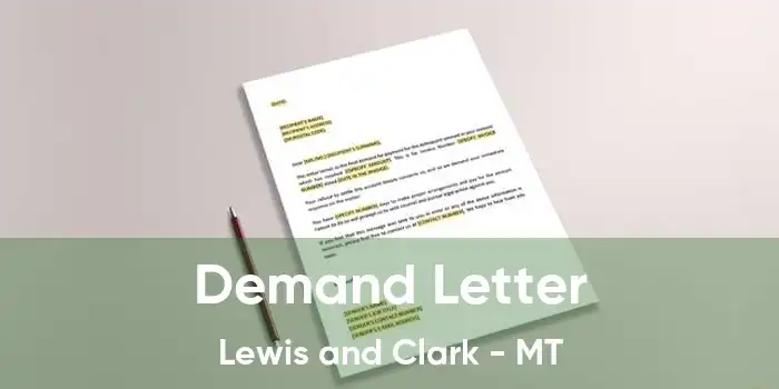 Demand Letter Lewis and Clark - MT