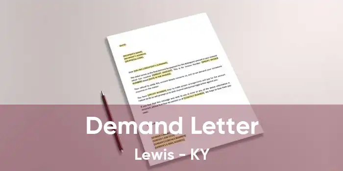 Demand Letter Lewis - KY