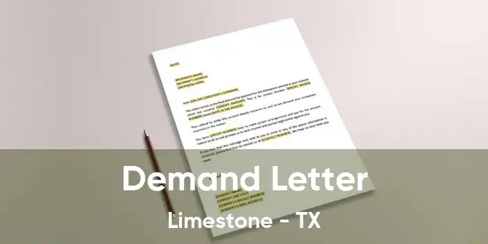 Demand Letter Limestone - TX