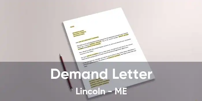 Demand Letter Lincoln - ME