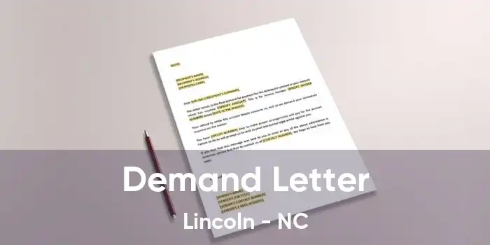 Demand Letter Lincoln - NC