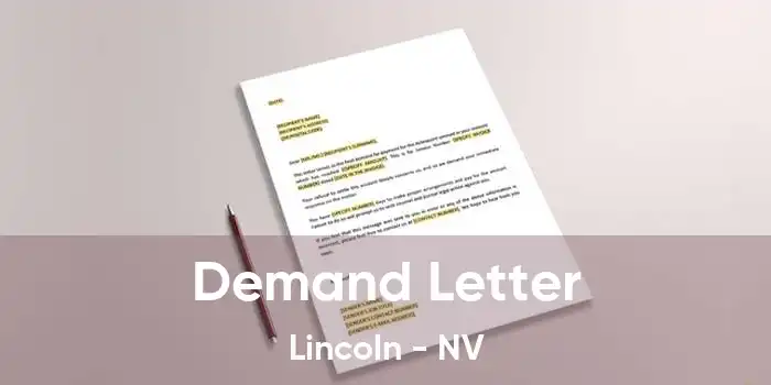 Demand Letter Lincoln - NV