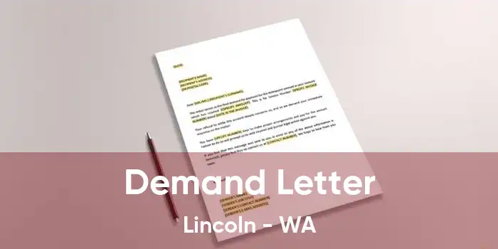 Demand Letter Lincoln - WA