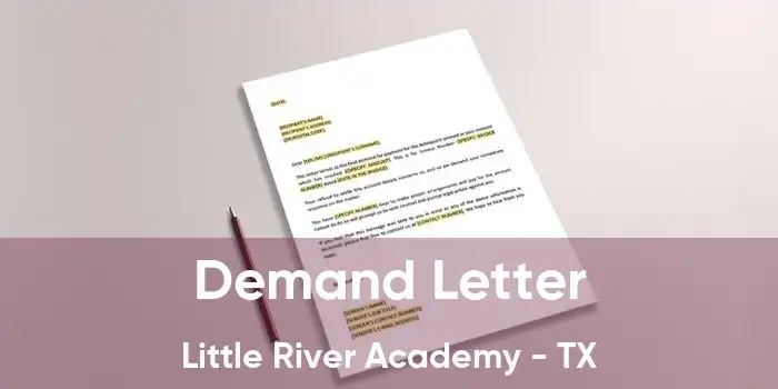 Demand Letter Little River Academy - TX