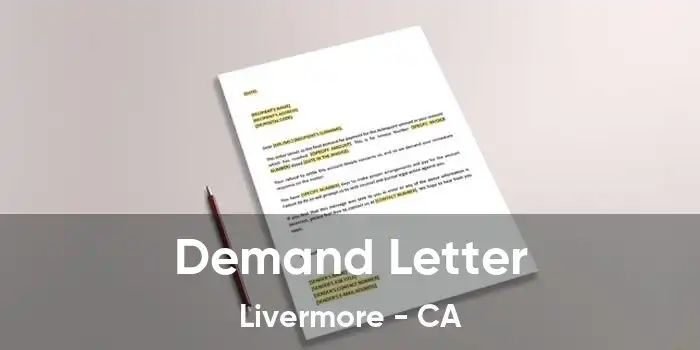 Demand Letter Livermore - CA