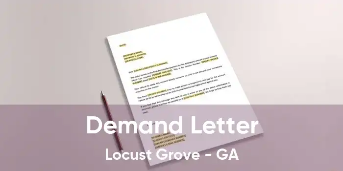 Demand Letter Locust Grove - GA