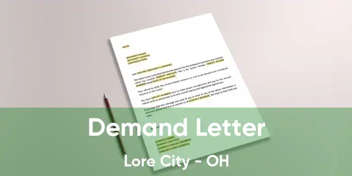 Demand Letter Lore City - OH