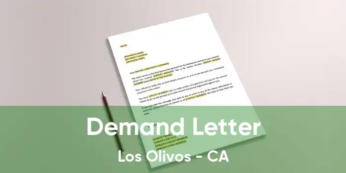 Demand Letter Los Olivos - CA