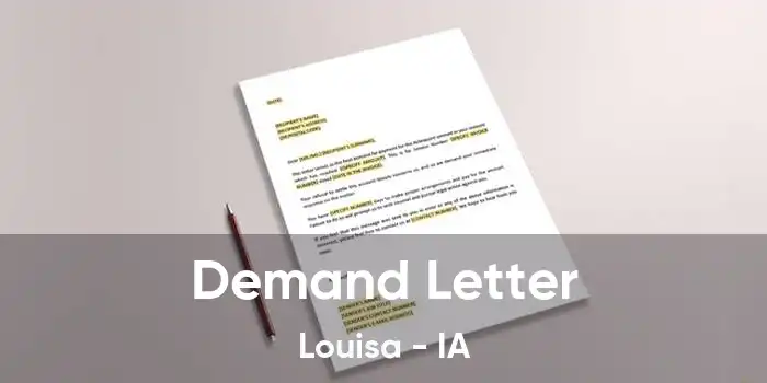 Demand Letter Louisa - IA