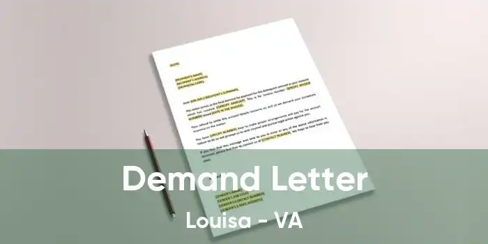 Demand Letter Louisa - VA