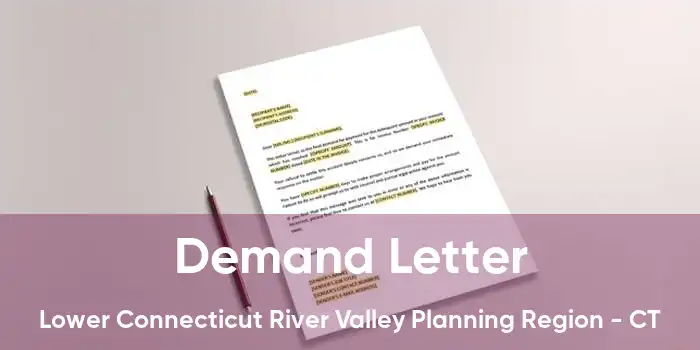 Demand Letter Lower Connecticut River Valley Planning Region - CT