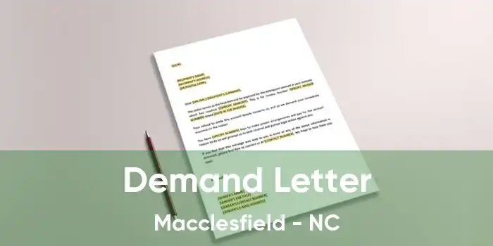 Demand Letter Macclesfield - NC