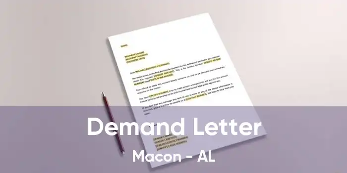 Demand Letter Macon - AL