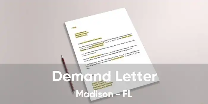 Demand Letter Madison - FL