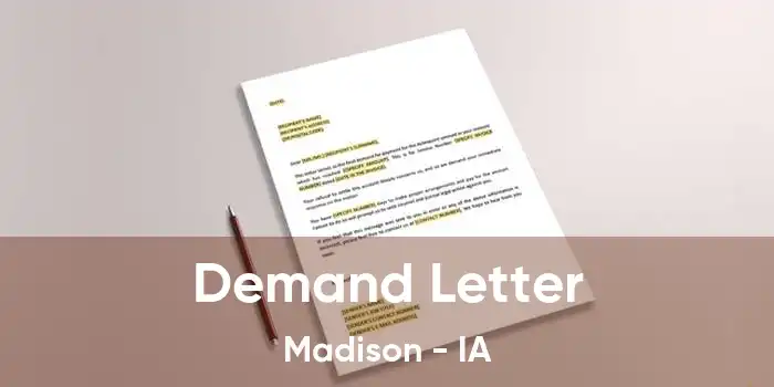 Demand Letter Madison - IA