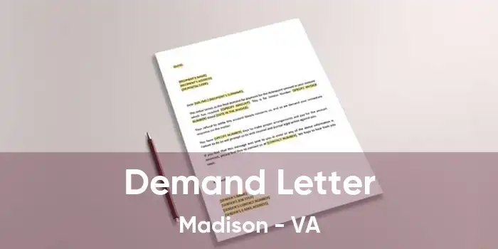 Demand Letter Madison - VA