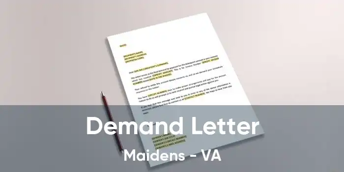 Demand Letter Maidens - VA