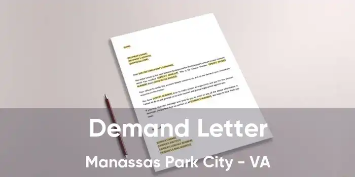 Demand Letter Manassas Park City - VA