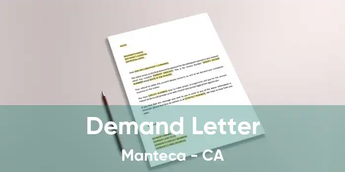 Demand Letter Manteca - CA