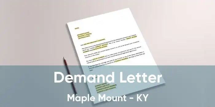 Demand Letter Maple Mount - KY