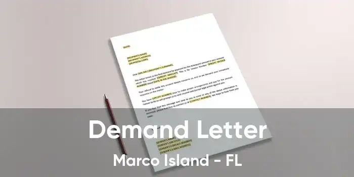 Demand Letter Marco Island - FL