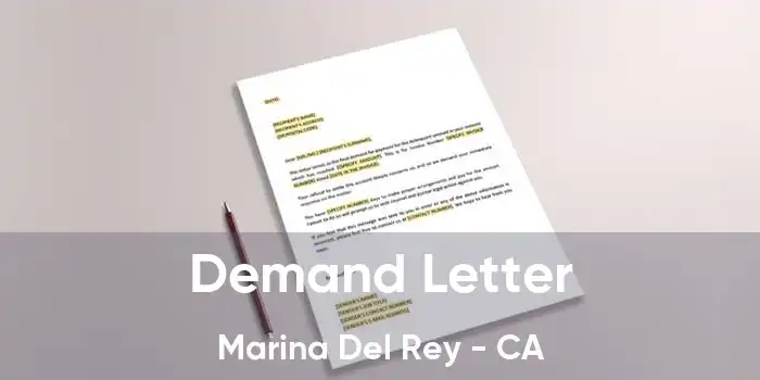 Demand Letter Marina Del Rey - CA