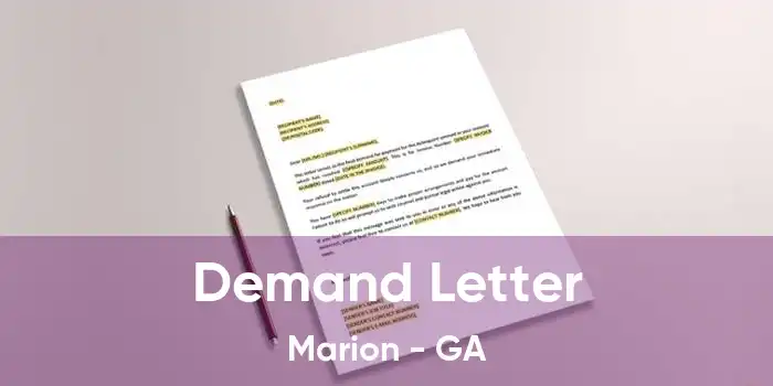 Demand Letter Marion - GA