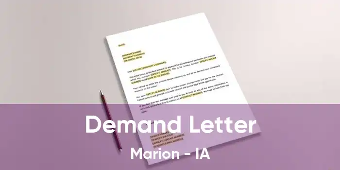 Demand Letter Marion - IA