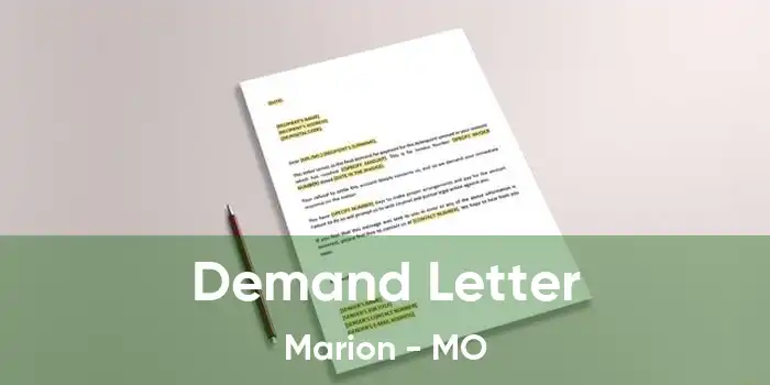 Demand Letter Marion - MO