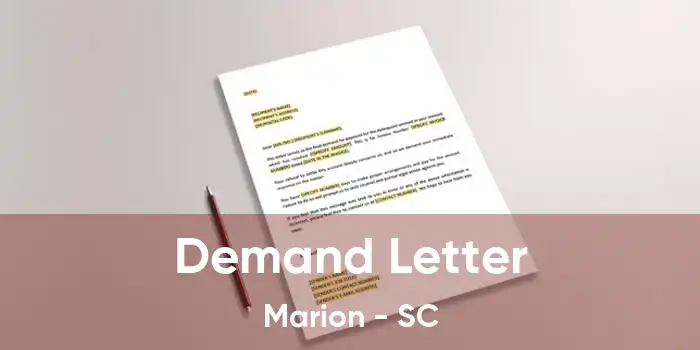 Demand Letter Marion - SC