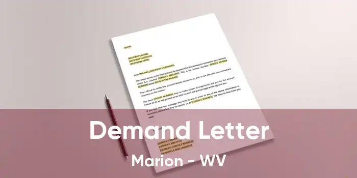 Demand Letter Marion - WV