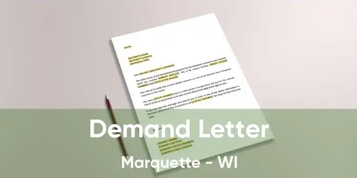 Demand Letter Marquette - WI