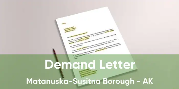 Demand Letter Matanuska-Susitna Borough - AK