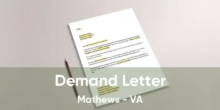 Demand Letter Mathews - VA