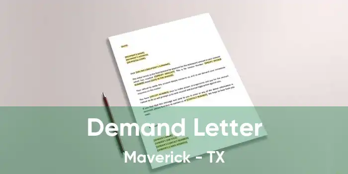 Demand Letter Maverick - TX