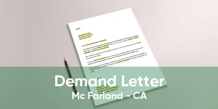 Demand Letter Mc Farland - CA
