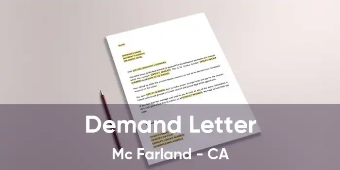 Demand Letter Mc Farland - CA