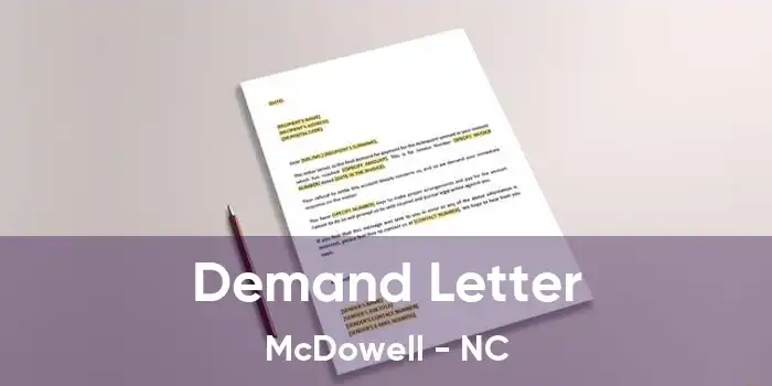 Demand Letter McDowell - NC