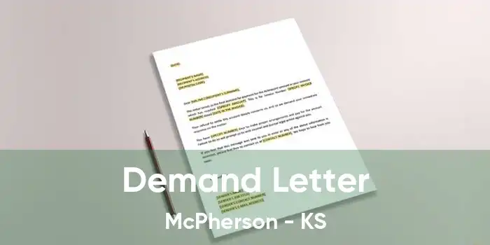 Demand Letter McPherson - KS