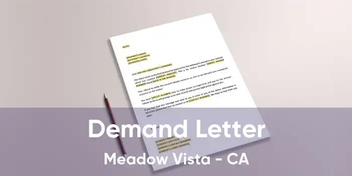 Demand Letter Meadow Vista - CA