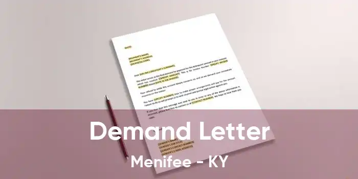 Demand Letter Menifee - KY